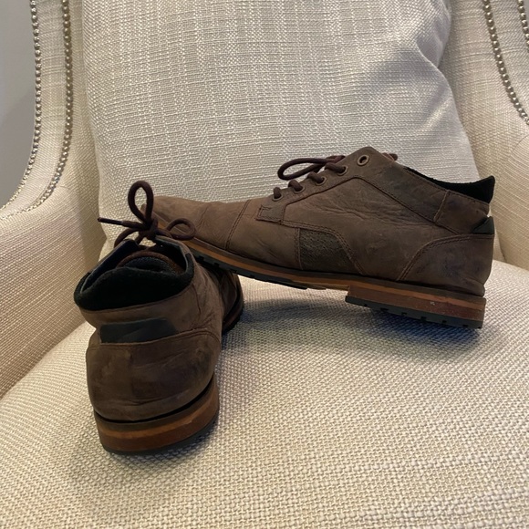 Bull Boxer Mens Brown Leather Distressed Tie Shoes /Size 8 / Caprysos - Picture 7 of 15